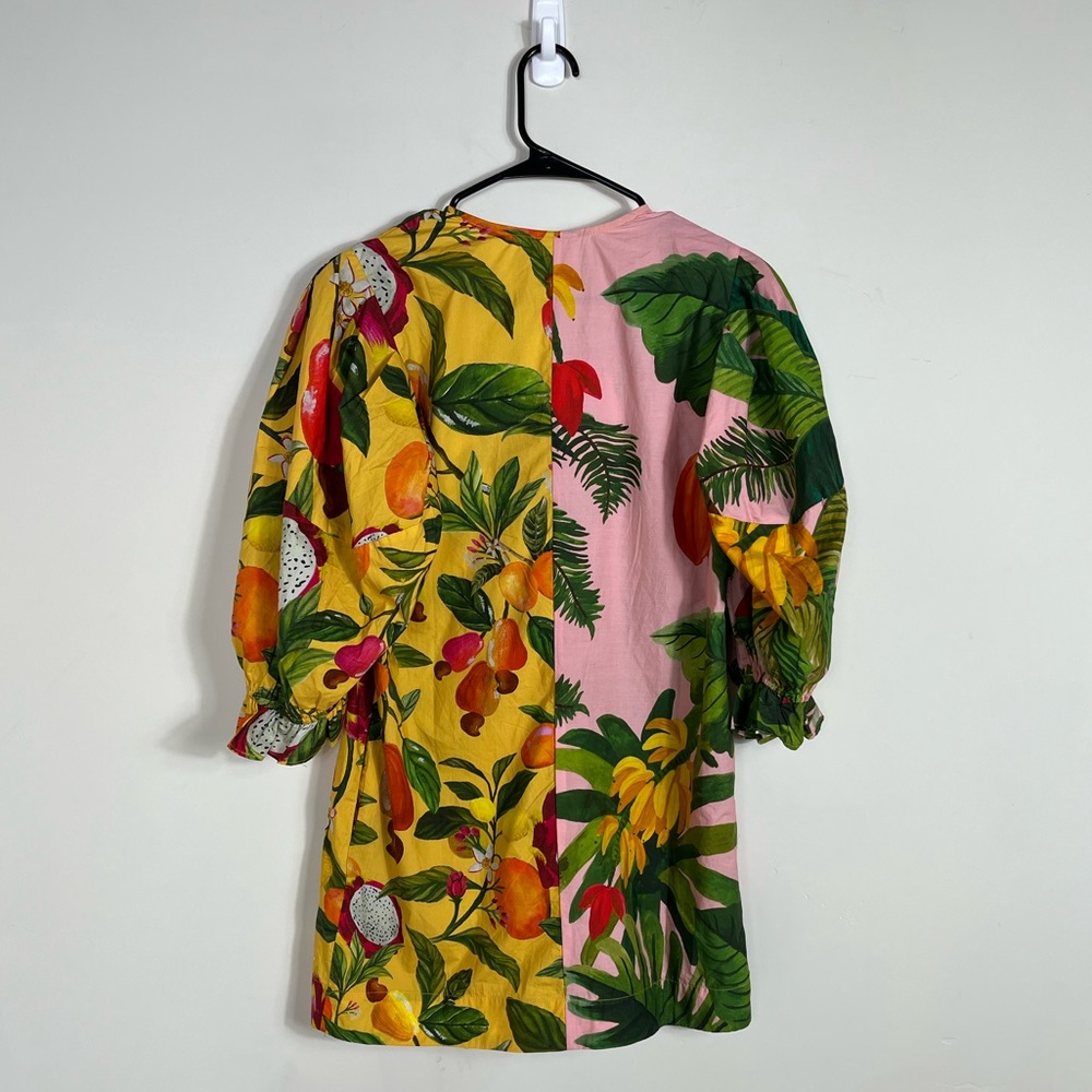 FARM Rio Pink & Yellow Tropical Mini Dress - Picture 10 of 12